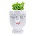 thumbnail image 1 of Beauty Pot Large Size, Hand-painted Pretty Lady Face Pot, 1 of 4