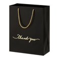thumbnail image 1 of Beauty Present Decor Thank You Gift Boxes Handbag Paper Bags Package Bag BLACK LARGE, 1 of 8