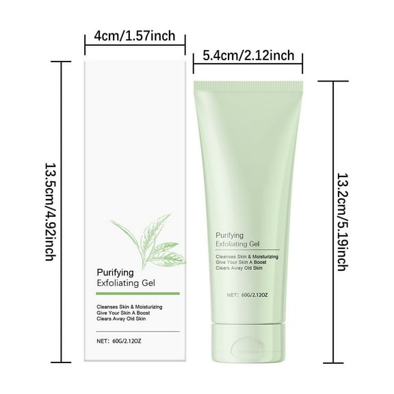 Beauty Products for Women, Exfoliating Gel Gently Cleanses And Shrinks Pores 60ml