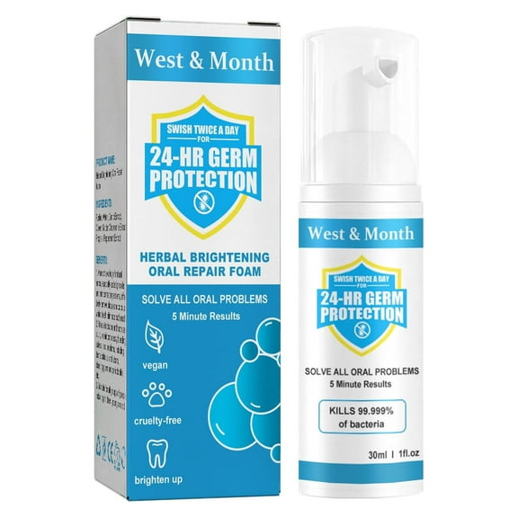 Beauty Products for Women, Pure Herbal Super Whitening Teeth & Mouth Repair Foam Whitens Teeth Eliminates Bad Breath And Calculus 30ml