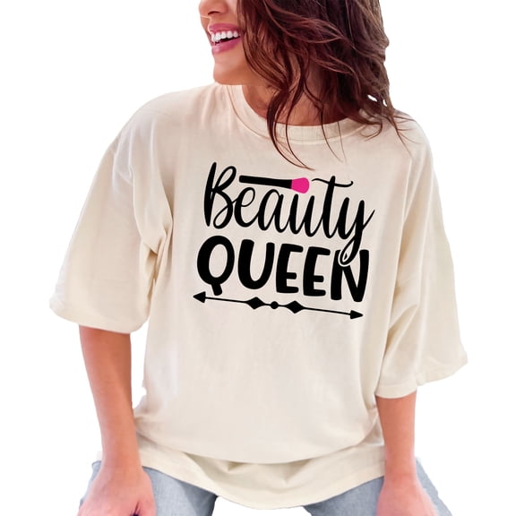 Beauty Queen Makeup Lovers Cute Fun, Ivory Comfort Colors T-Shirt, 2XL