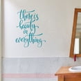 thumbnail image 1 of Beauty Quotes Wall Decor In Everything Inspirational Vinyl Lettering Decals 23x19-Inch Teal, 1 of 1