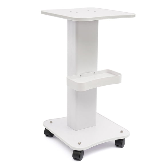 Beauty SPA Salon Rolling Trolley Cart, White Trolley Holder Rolling Cart for Storage Equipment