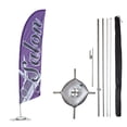 thumbnail image 1 of Beauty Salon Feather Flag Kit - 13.5ft Swooper Flag with Pole Set, Ground Spike, Cross Base and Weight Bag - Printed in The USA, 1 of 7