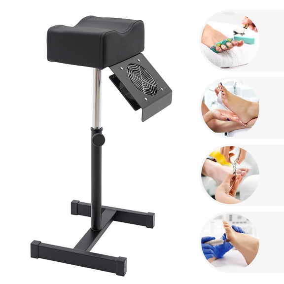 Beauty Salon Lift Stool Chair Footrest for Pedicure Adjustable Leg Rest 48-68cm