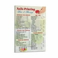 thumbnail image 1 of Beauty Salon Nail Studio Price List Poster Nail Care Facial Price Guide Poster (5) Canvas Painting Posters And Prints Wall Art for Living Room Bedroom Decor, 1 of 5
