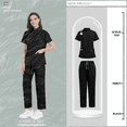thumbnail image 1 of Beauty Salon Nursing Uniforms Hospital Nurses Work Clothes Europe and The United States Summer Casual Collar Zipper Short-sleeved Surgical Clothing, 1 of 11