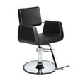 thumbnail image 1 of Beauty Salon Styling Chair ARON BLACK (A12) Square Wide Width Styling Chair Beauty Salon Furniture & Equipment, 1 of 1