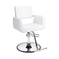 thumbnail image 1 of Beauty Salon Styling Chair ARON WHITE (A12) Square Wide Width Styling Chair Beauty Salon Furniture & Equipment, 1 of 4