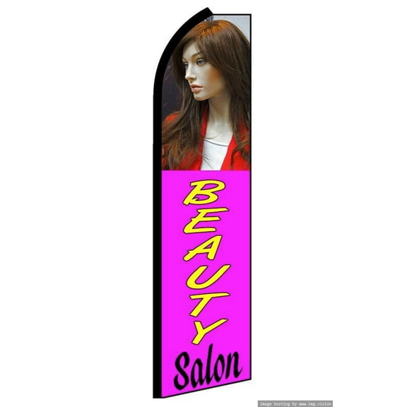 Beauty Salon Swooper Flag (Hardware Not Included) |Advertisement /Business Flags | Feather Flag |