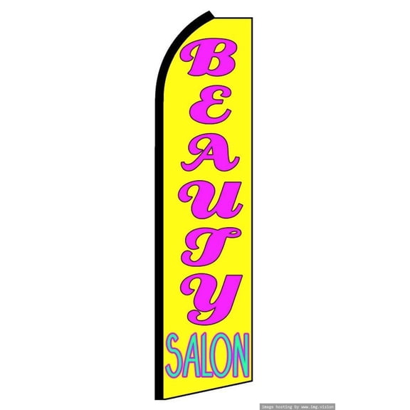 Beauty Salon Swooper Flag (Hardware Not Included) |Advertisement /Business Flags | Feather Flag |