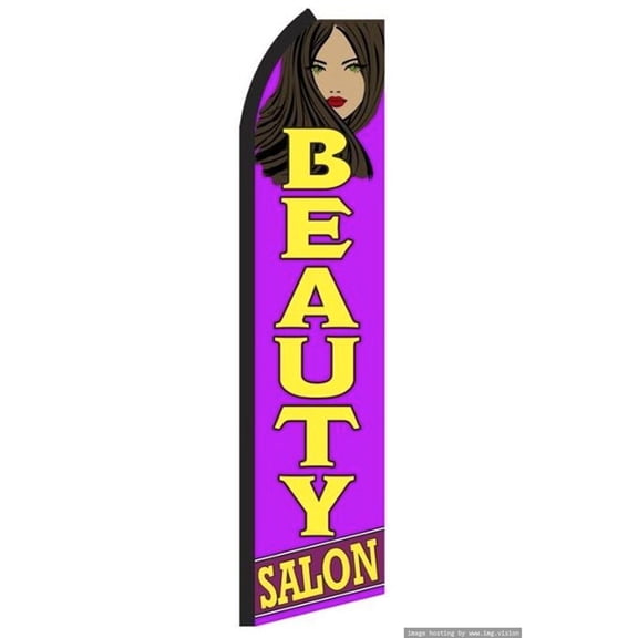 Beauty Salon Swooper Flag (Hardware Not Included) |Advertisement /Business Flags | Feather Flag |