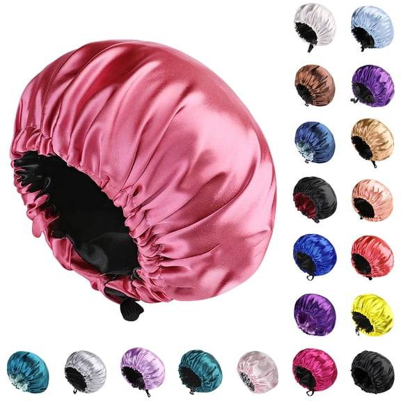 Beauty Sleep Bonnet, Slip-Proof Design to Maintain Hairstyles and Moisture, Essential for Natural Hair Care, Wigs, and Overnight Hair Health. Dark Purple