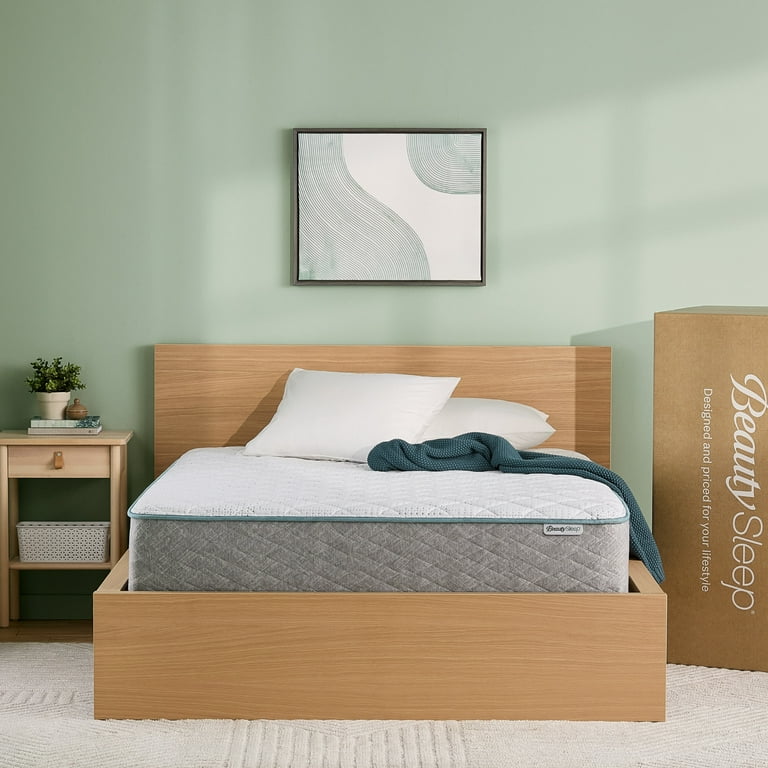 Beauty Sleep Fresh Day 12 Hybrid Medium Mattress in a Box Twin Hybrid Fiberglass Free