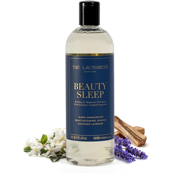 Beauty Sleep Luxury Laundry Detergent, Bedding & Sleepwear Concentrated Enzyme Bio-Based Formula, Lavender & Sandalwood Fragrance Blend, Stain Remover, 16 Oz, 15 Loads