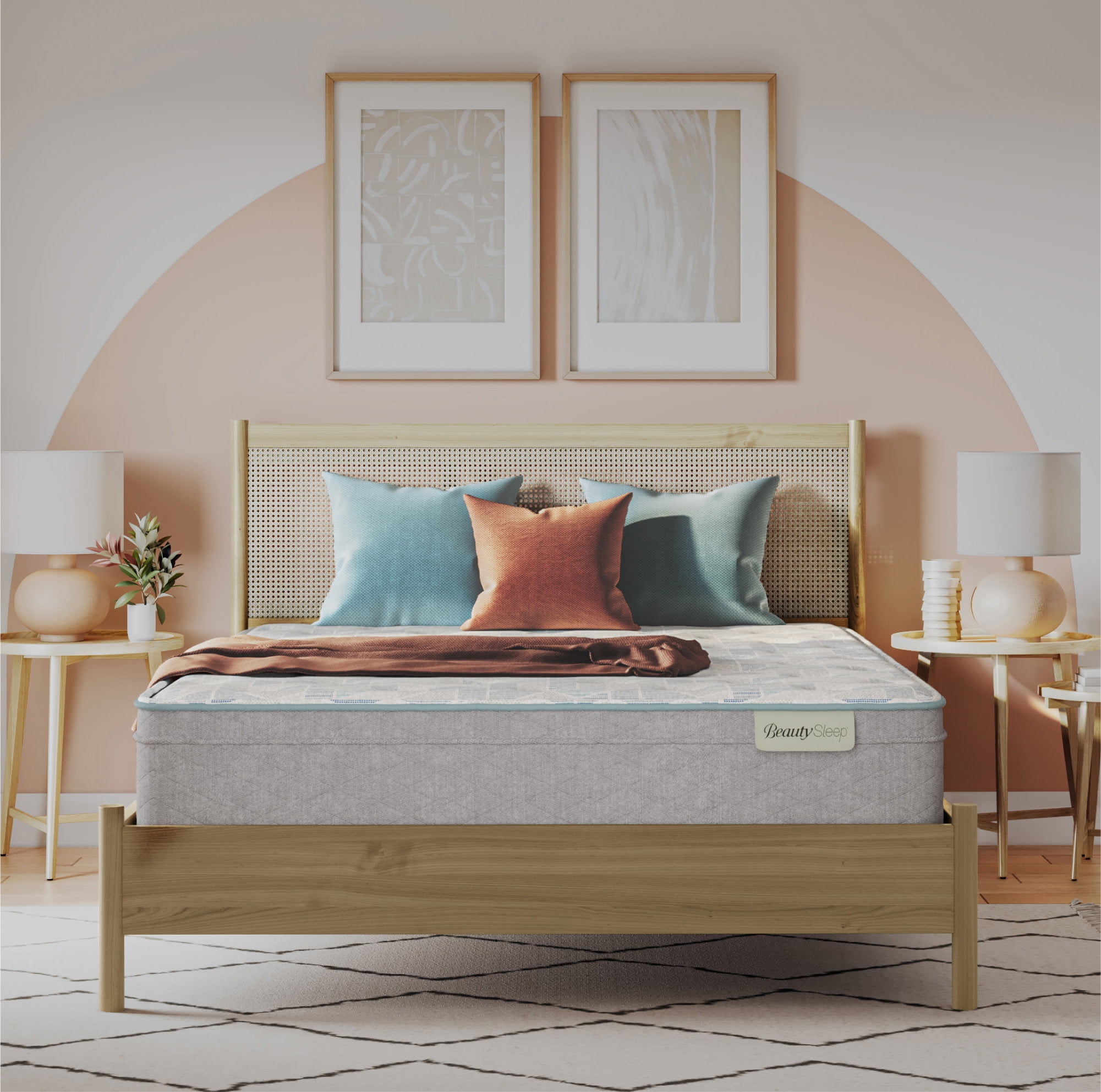 Beauty Sleep Twin XL Gray Euro Top Gel Memory Foam Mattress