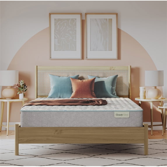 Beauty Sleep Slumberscape 12.5" Firm Mattress - Innerspring; Fiberglass-Free
