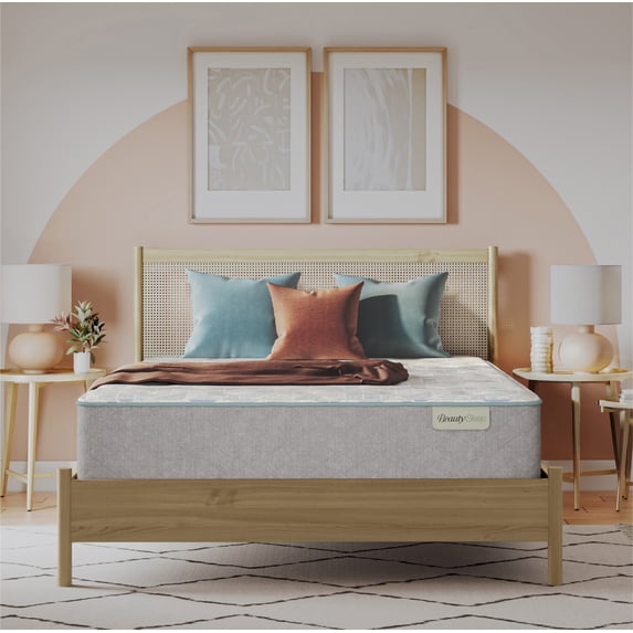 Beauty Sleep Slumberscape 13.75" Plush Mattress Set- Full - Innerspring; Fiberglass-Free