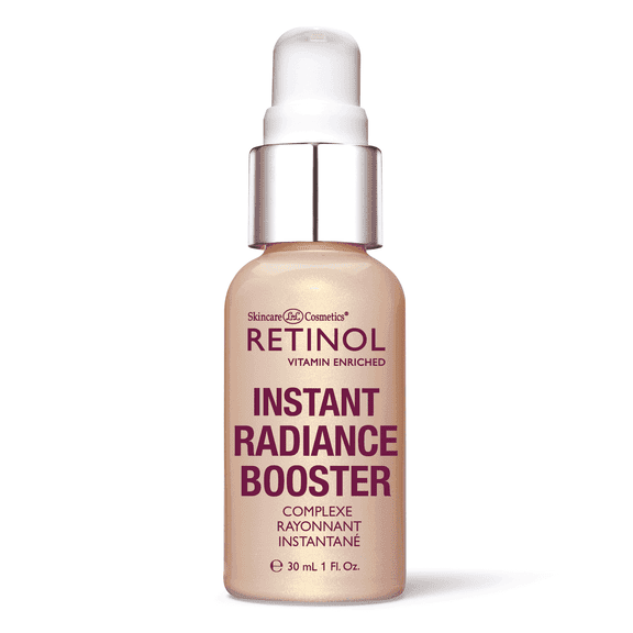 Retinol by LdeL Cosmetics Instant Radiance Booster Primer, Hydrating Glow Treatment with Vitamin A and Peptides, 1 fl oz