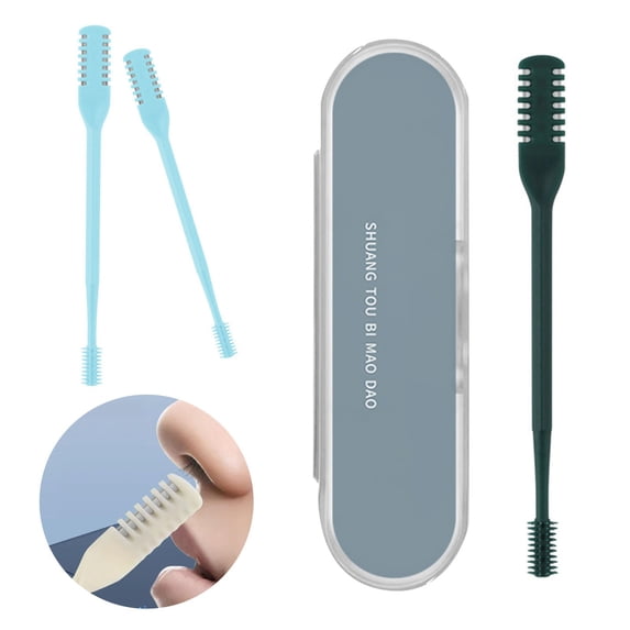 Beauty Stainless Steel Manual Nose Hair Trimmer for Men and Women Portable Cleaning Tool for Nose Hair Shaving and Grooming
