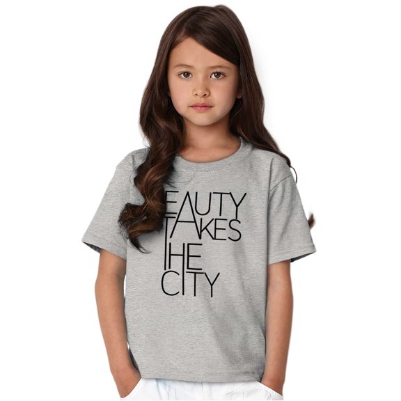 Beauty Takes City Sophisticated Girls Kids T Shirt Tees Teen Brisco Brands S