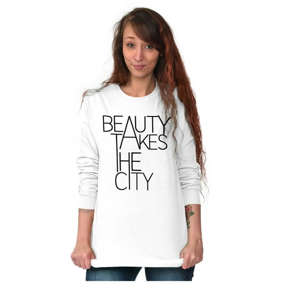 Beauty Takes City Sophisticated Women's Long Sleeve T Shirt Brisco Brands S