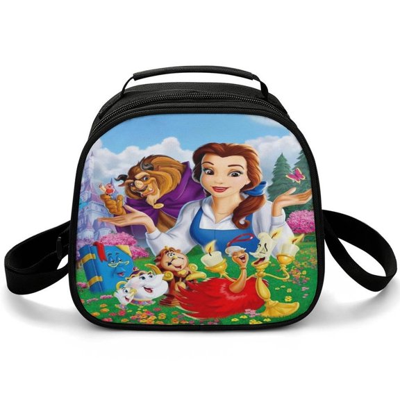 Beauty The Be-as Lunch Bag Small Lunch Box Shoulder Strap Reusable Food Tote Bag for Snacks Drinks