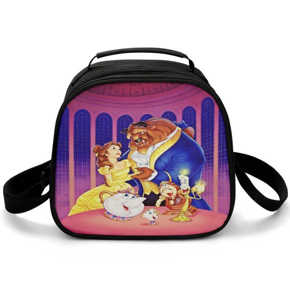 Beauty The Be-as Lunch Bag Small Lunch Box Shoulder Strap Reusable Food Tote Bag for Snacks Drinks