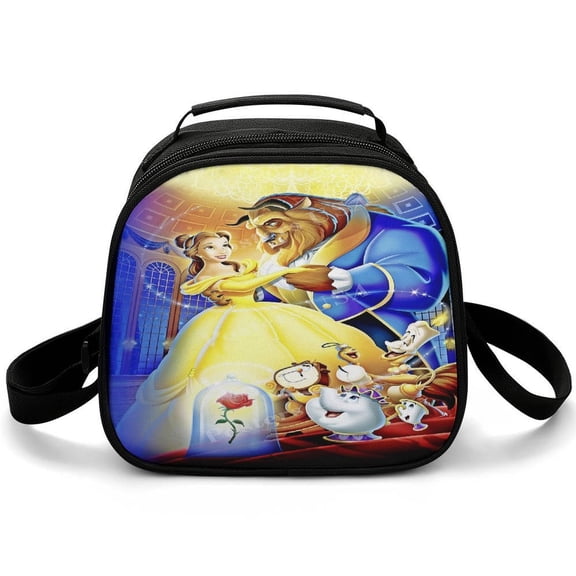 Beauty The Be-as Lunch Bag Small Lunch Box Shoulder Strap Reusable Food Tote Bag for Snacks Drinks