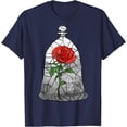 thumbnail image 1 of Beauty & The Beast Inner Stained Glass Graphic DTG Print Unisex T-Shirt, 1 of 5