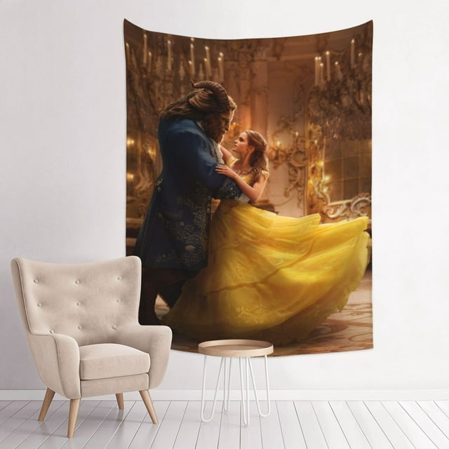 Beauty The Beast Tapestry Anime Poster Large Background Wall Art