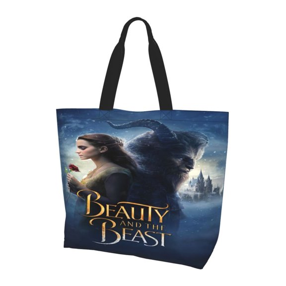 Beauty The Be-as Totes Bag Shopping Shoulder Bags for Women Foldable Travel Work Large Reusable Portable Grocery Bag