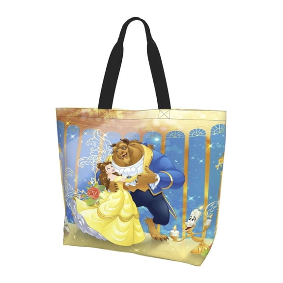 Beauty The Be-as Totes Bag Shopping Shoulder Bags for Women Foldable Travel Work Large Reusable Portable Grocery Bag