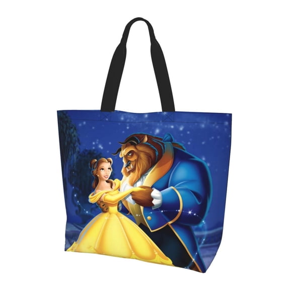 Beauty The Be-as Totes Bag Shopping Shoulder Bags for Women Foldable Travel Work Large Reusable Portable Grocery Bag