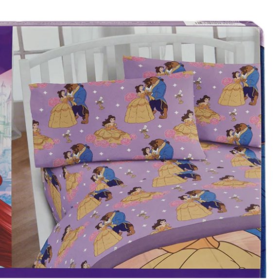 Beauty The Beast Twin Size Sheet Set 3 Pieces Kids Set