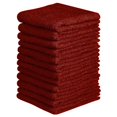 thumbnail image 1 of Beauty Threadz, 100% Terry Cotton Washcloths, Extra Absorbent and Long Lasting Burgandy  - Pack of 12 400 GSM, 1 of 6