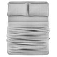 thumbnail image 1 of Beauty Threadz Cozy T-Shirt Extra Soft Cotton Tencel Lyocell Jersey Sheets 4 Piece Set - Certified by GOTS and Oeko-TEX- ( Full Grey Chevron ), 1 of 8