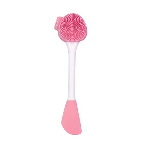 Beauty Tools Beauty Device for Facial Cleansing and Massage 2 In 1 Silicone Ended Brush Cleaning Spas Facial Care Tool for Smooth,6.3×0.91 in,Green