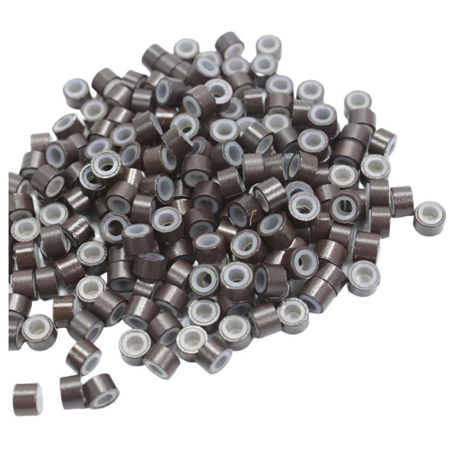 Beauty Tools Beauty Enhancers for Hair Extensions Rings Silicone Lined Beads for Secure Weave Connections Craft Accessories