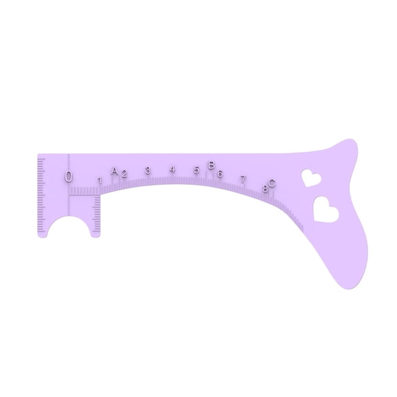 Beauty Tools Cosmetic Accessory for Precise Eye Makeup Alignment and Lip Definition by Eyebrow Ruler Stencil for Effortless Application