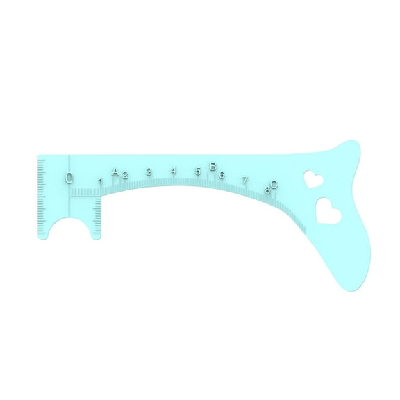 Beauty Tools Beauty Eyebrow Ruler and Eye Makeup Stencil for Precision Liner Lash and Lip Cosmetic - Ergonomic Silicone Accessory 1pc