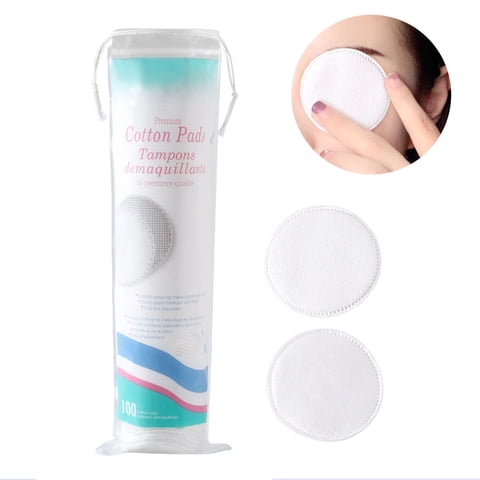 Beauty Tools Face Makeup Removing Pads Set for Gentle Cleansing Exfoliation 1/150 PCS White Rounds for Eye and Face Care Soft Reusable Pads for Makeup Removal Cleansing Remover