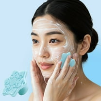 Beauty Tools Facial Exfoliator Deep Pore Cleanser Face Scrubber For All Skin Types Gentle Exfoliating Brush Efficient Sudsing Quick Cleaning Versatile Storage