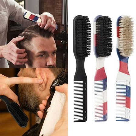 Beauty Tools Fading Brush Cleaning Brush for Beard and Hair Styling Comb Set - Soft Grooming Brush for Hair Care and Grooming Experience