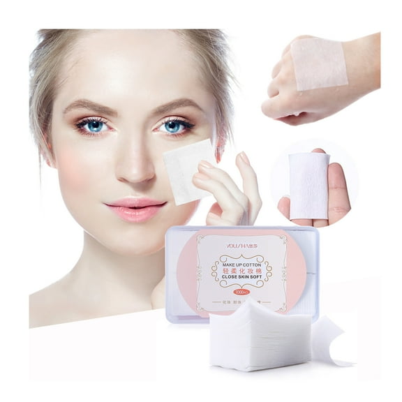 Beauty Tools Lint- Cosmetic Makeup 1000PCS Eye Squares Pads & Facial Remover PadsPure