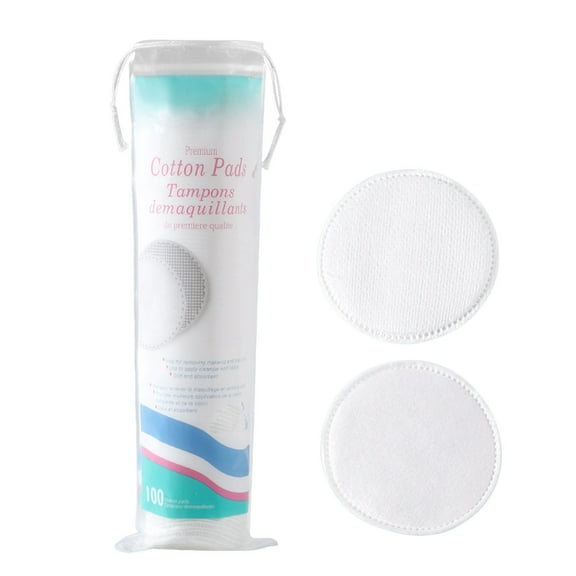 Beauty Tools Makeup Remover Pads - 100pcs or 150pcs Soft Round White Pads for Cleansing Exfoliating and Eye Makeup Removal
