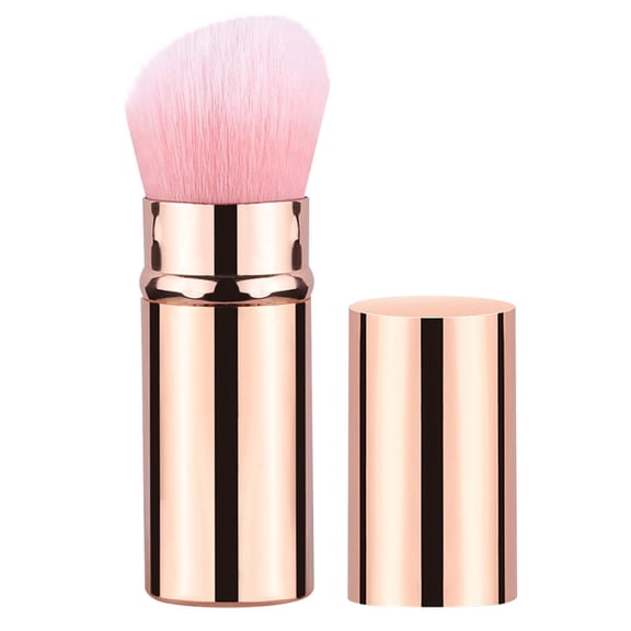 Beauty Tools Powder Brush For Face Application Gentle Soft For Loose Powder Foundation Blending Suitable For All Types, 3.9×1.2 in, Pink-C