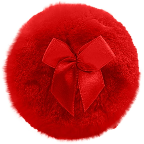 Beauty Tools Soft Baby Powder Puff 35 Inch Reusable Round Facial Puff with Bow for Adults and Children - Washable Body Powder Application Tool