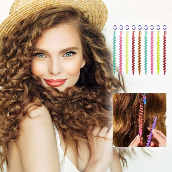 Beauty Tools Spiral Hair Curling Rods Set for Long Lasting Curls Heatless Hair Rollers Hair Styling and Volume