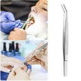 thumbnail image 1 of Beauty Tools Chinese Stainless Steel Curved Serrated Tip Tweezers for Craft Multipurpose Precision Forceps Beauty Tool, 1 of 5